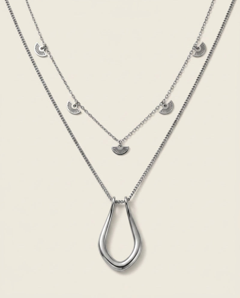Collar Origin + Collar Brisa - Plateado