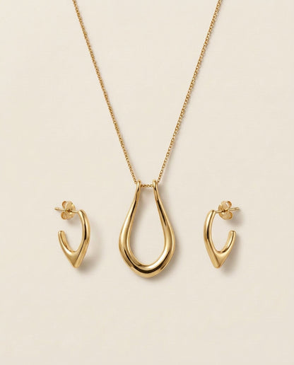 Collar Origin + Pendientes - Dorado