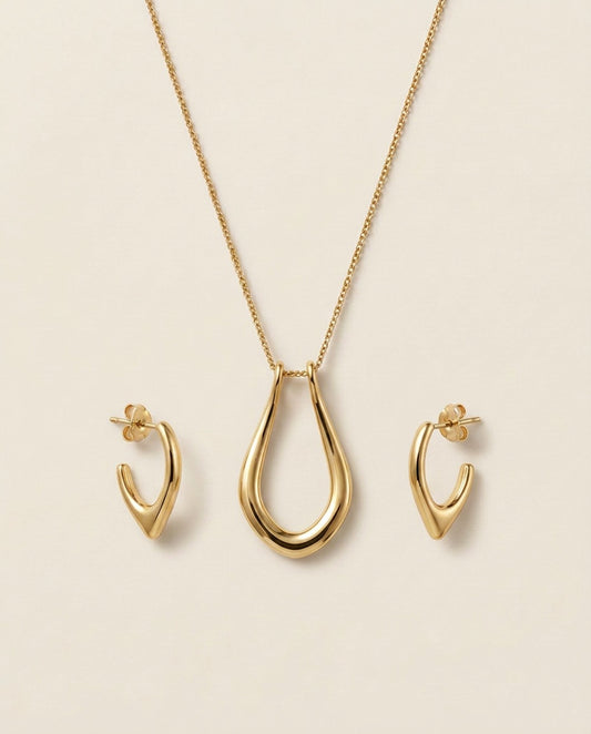 Collar Origin + Pendientes - Dorado