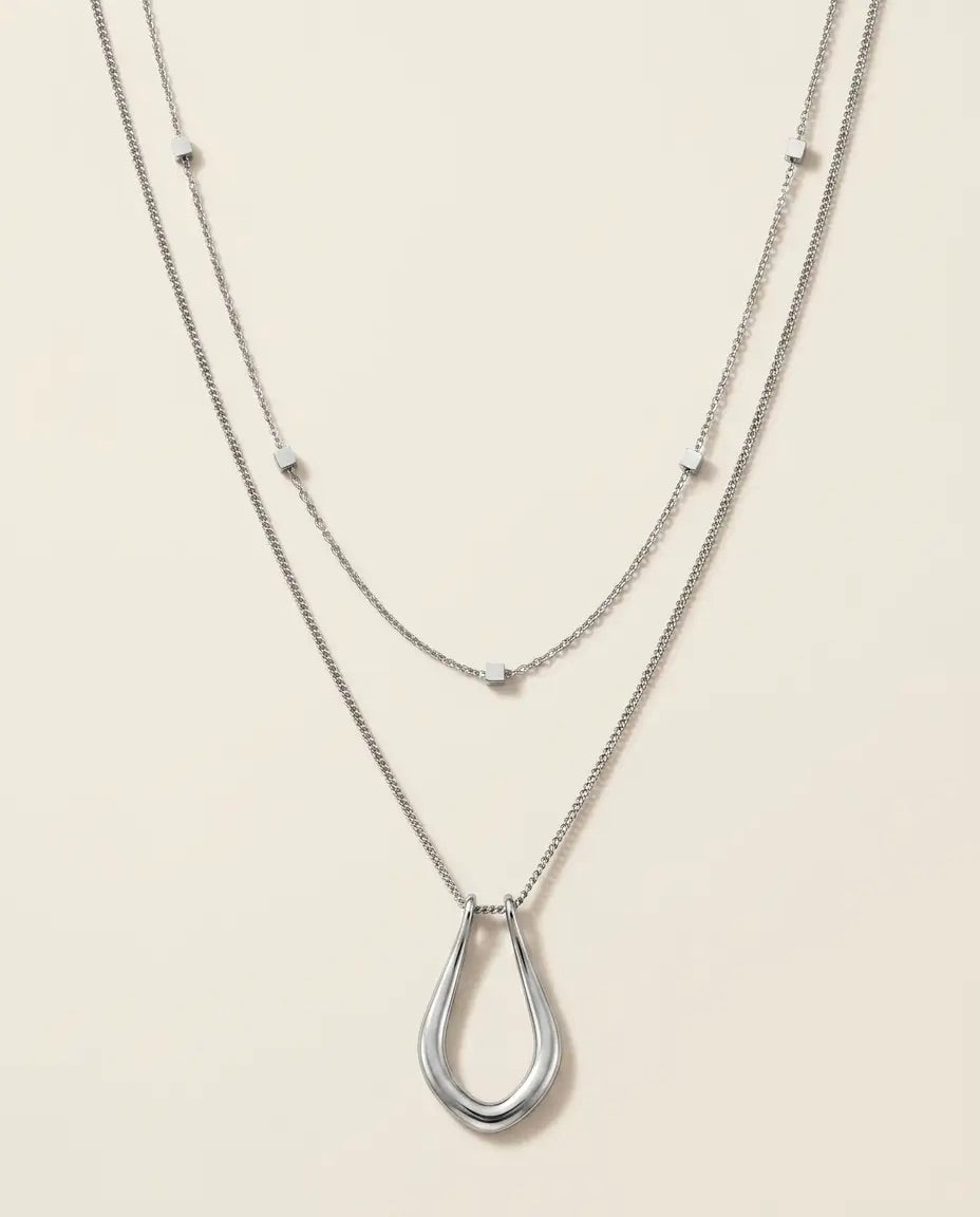 Collar Origin + Collar Cube - Plateado