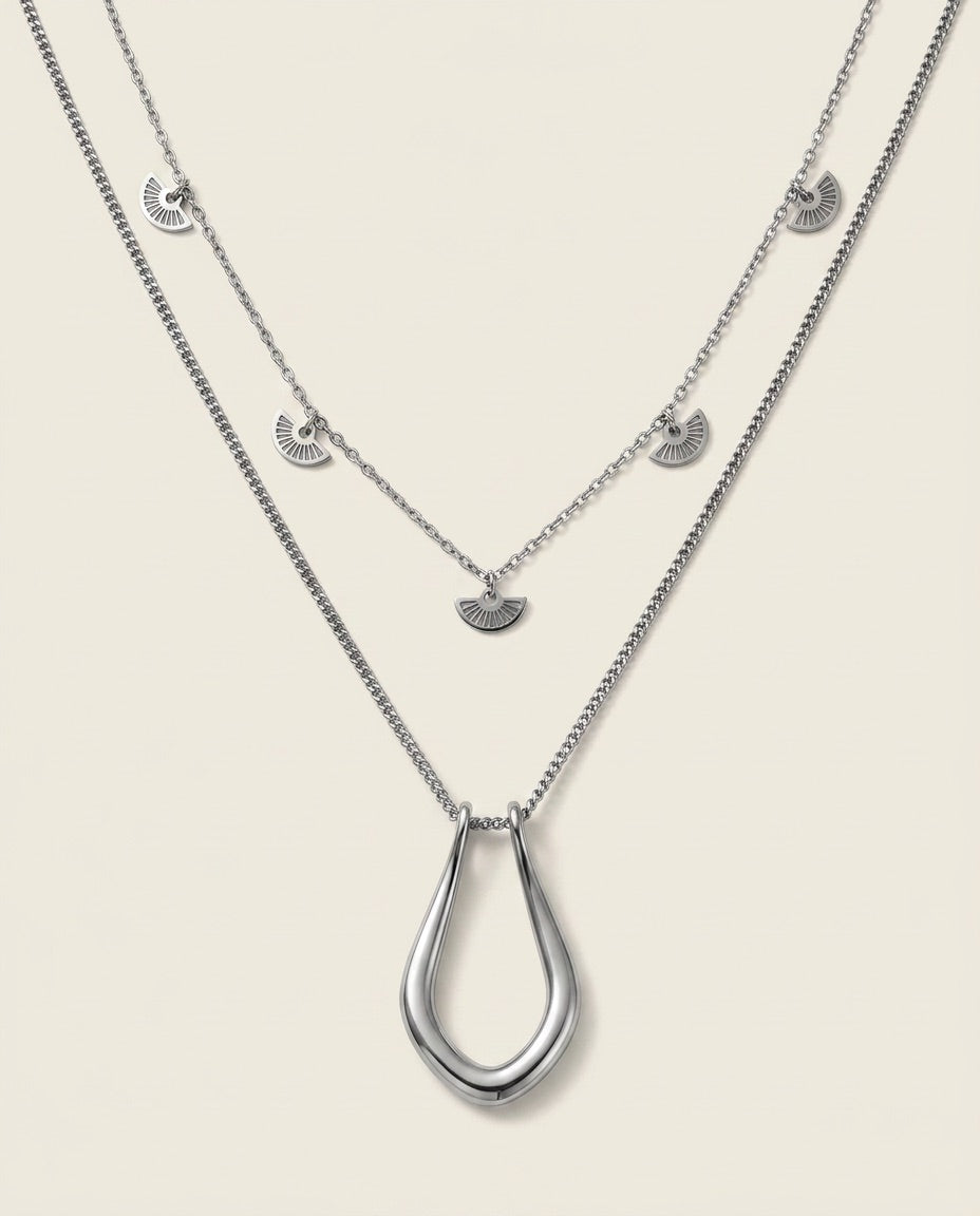 Collar Origin + Collar Brisa - Plateado