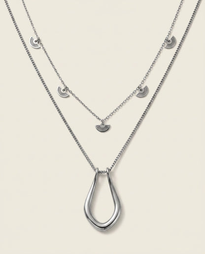 Collar Origin + Collar Brisa - Plateado