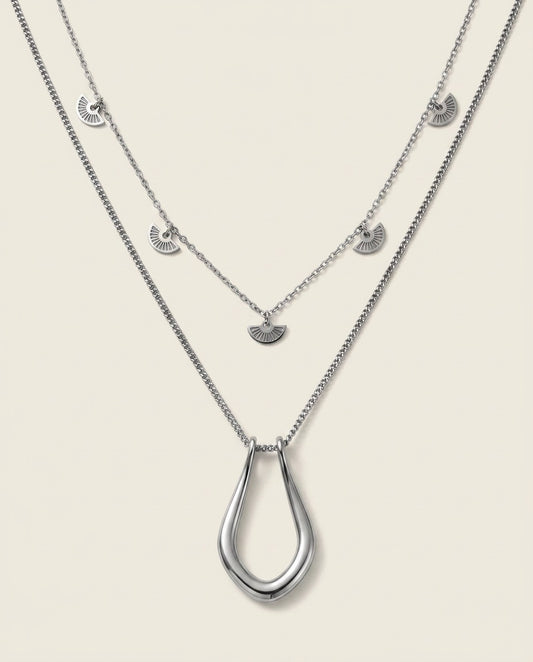 Collar Origin + Collar Brisa - Plateado